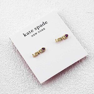 Kate Spade Letter Stud Earrings